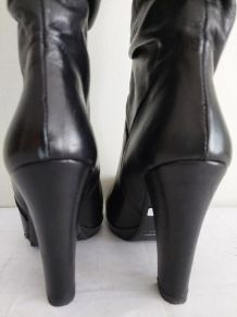 213C* OVYE jolies bottes noires en cuir (37)