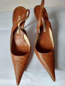 Gianmarco Lorenzi - sexy sandales brunes full cuir (40)