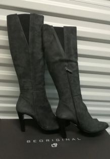 BEOriginal superbes bottes grises cuir (41)