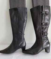 133C* Linea GAIA jolies bottes noires extra large (37)