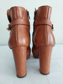 108C* Very Cuoio - sexy boots bruns high heels (37)