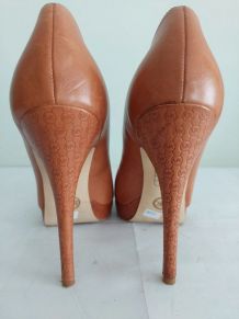 119C* M. KORS sexy shoes cuir high heels (40)
