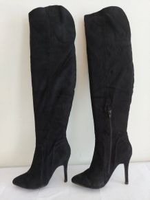 SACHA sexy cuissardes noires high heels (37)