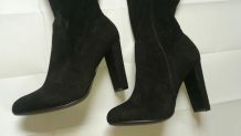 jolies cuissardes noires neuves high heels (37,5)