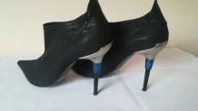 574B* sexy shoes noires full cuir Casadei (p 38)