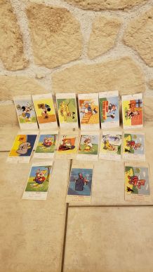 13 cartes savon Cadum Walt disney + 2 offertes