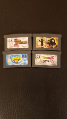 4 cartes jeu Game boy Advance