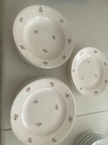 Assiettes plates 11 et 8 creuses St Amand