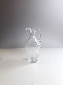 Carafe / aiguière en cristal ciselé - 1950