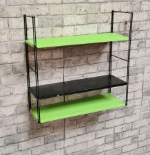 etagere string acier vintage h49x49x17  dans leur jus 1960 a