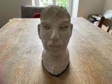 Tête en plâtre
