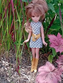 Tenue Sixties pour poupée Mam'zelle Paname 32 cm Unica ( Pou