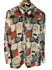 Chemise à imprimé coloré 