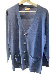 Cardigan bleu vintage 