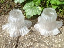 Tulipes décorée  vintage pour lampe 