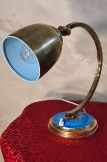 lampe laiton bronze art deco  25w  elec ok d origine h 28x25