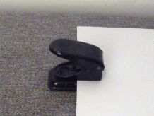 Perforatrice à Papier 1 Trou en Métal Noir Vintage   