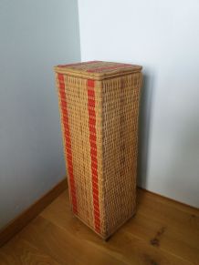 Huche à pain en rotin osier