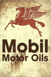 Mobil Oil Tin Plate Sign