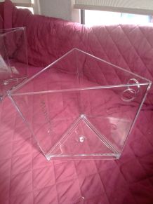 Lot de 3 seaux a champagne plexiglas