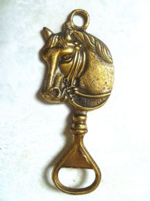 Décapsuleur cheval ,  laiton , vintage