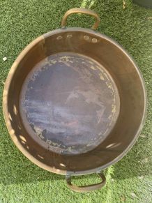 Bassine à confiture en cuivre 43cm
