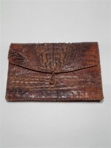 Pochette en crocodile