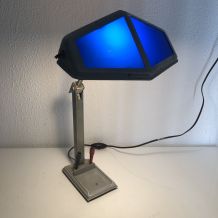 Grande lampe vintage 1920 Pirouett Art Déco bureau - 50 cm