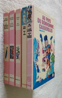 Lot 5 Anciens Livres Bibliothèque Rose - Tendance Déco