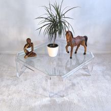 ✨✨ Belle grande table basse carrée ATHÉNA  David Lange