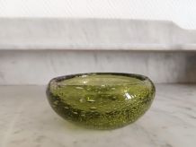 Cendrier en verre bullé style Biot 