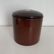 Pot à tabac vintage 1960 tabatière bois écusson Stewart pipe