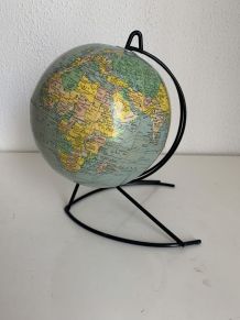 Globe vintage 1960 terrestre Girard Barrère mappemonde - 23 