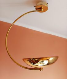 Suspension arc vintage métal doré 1980 