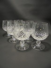  Set de 6 verres à cognac 