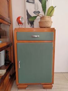Petit meuble de rangement vintage relooké 