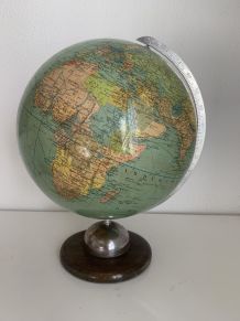 Globe vintage 1961 terrestre Dietrich Reimer Berlin mappemon