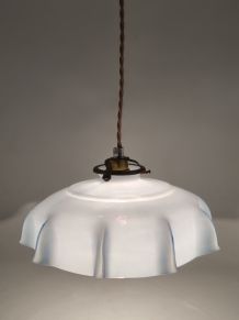 Suspension en opaline bleue