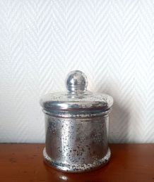 Bonbonnière vintage en verre églomisé 