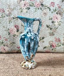 Grand vase/pichet en céramique émaillée Vallauris (années 60