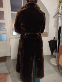 Manteau véritable fourrure