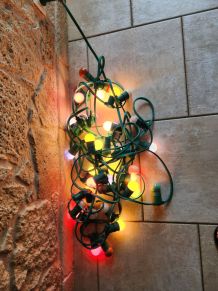 Guirlande lumineuse vintage IP54 – 40 ampoules – Etat neuf