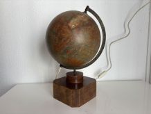 Globe vintage 1930 terrestre Jacques Adnet Mappemonde J.Fore