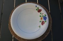 Plat rond Digoin Sarreguemines modèle Beausoleil