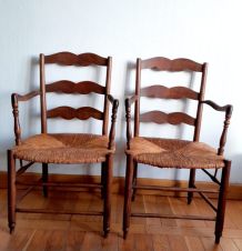Paire de fauteuils de nourrice, style provençal 19ème siècle