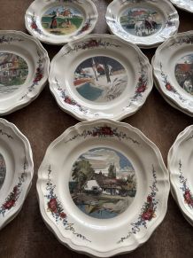 Vaisselle - Lot de 23 Assiettes Obernai Made In France