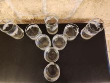 Lot de 9 verres Arcopal Florine – fleuris et rétro