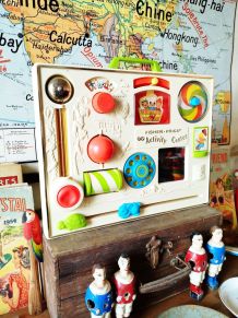 Tableau activités Fisher Price vintage  - Jeu d’éveil