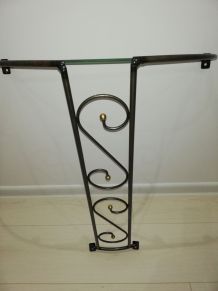 Console d'entrée en métal et glace - 