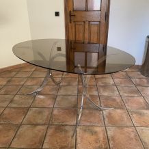 Table Boris Tabacoff pour CHRISTOFLE. 1970. Space age.